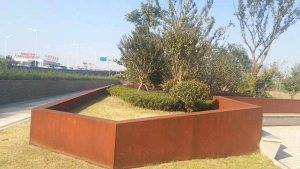 虎门港管委会耐候钢挡土墙